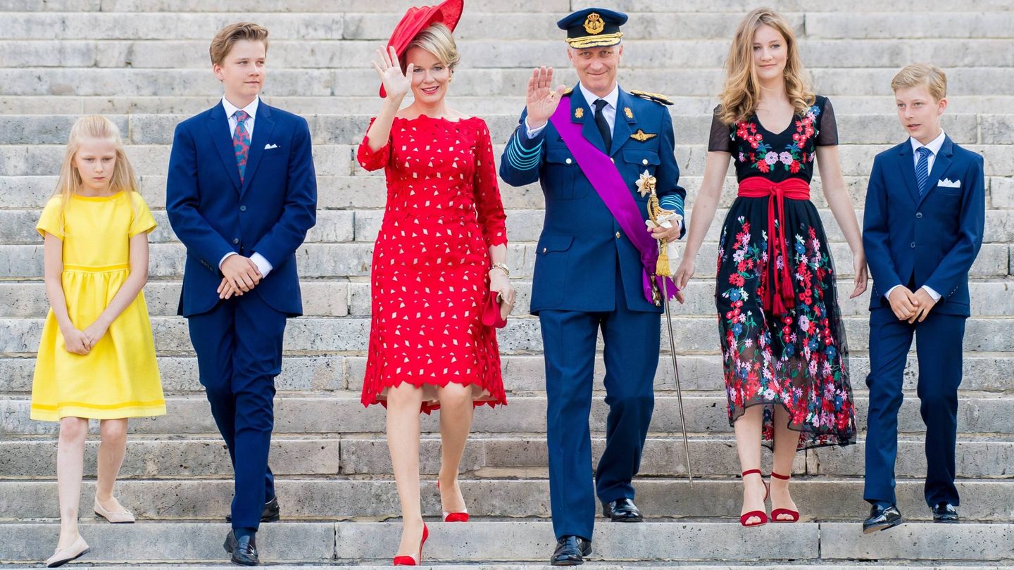  La familia real belga en el Te Deum. (Cordon Press)
