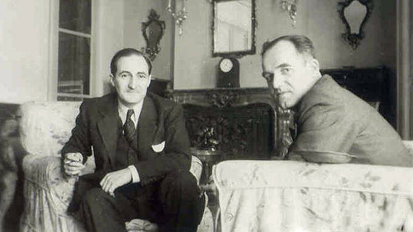 El lendakari José María Aguirre y Juan de Ajuriaguerra. (Cedida)