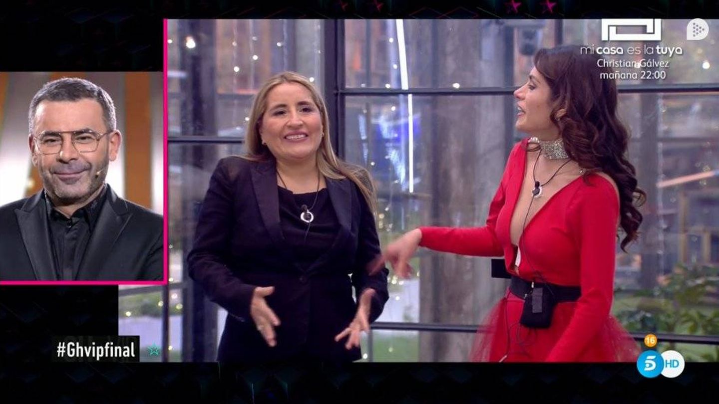 Miriam hablando con su madre en 'GH VIP 6'. (Telecinco)