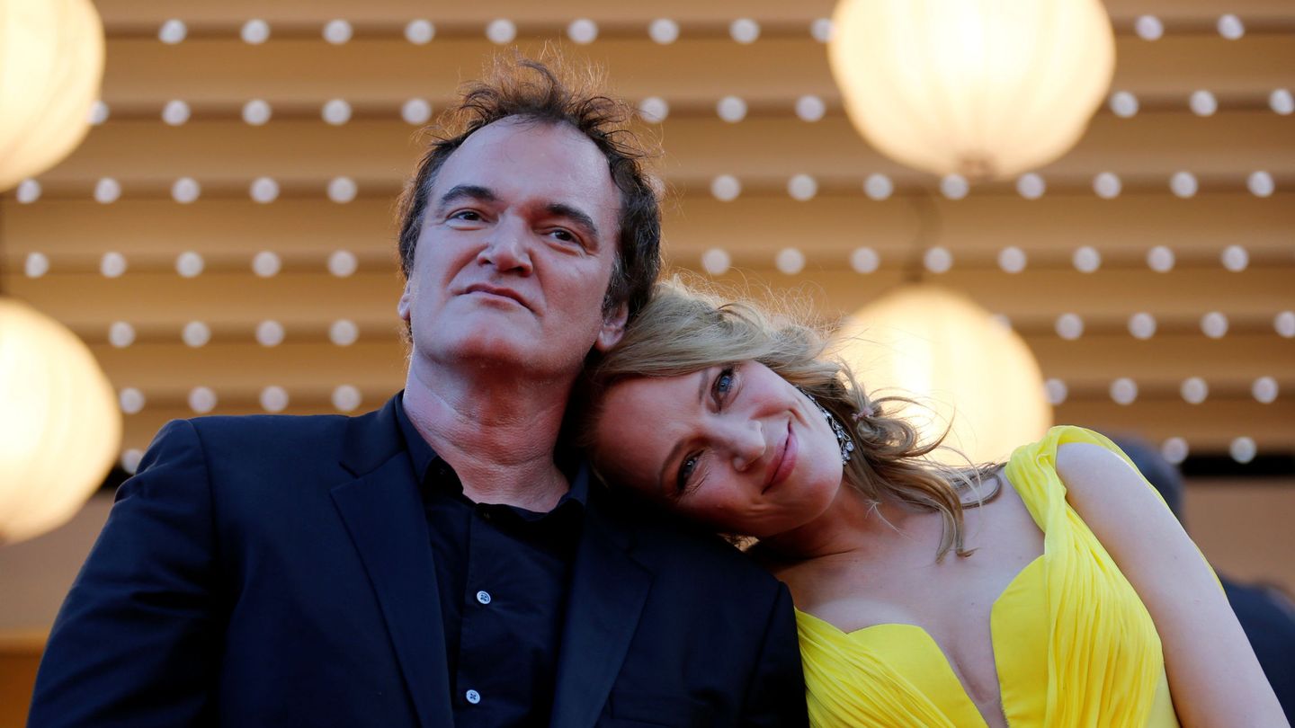 Quentin Tarantino y Uma Thurman en 2014. (Reuters)
