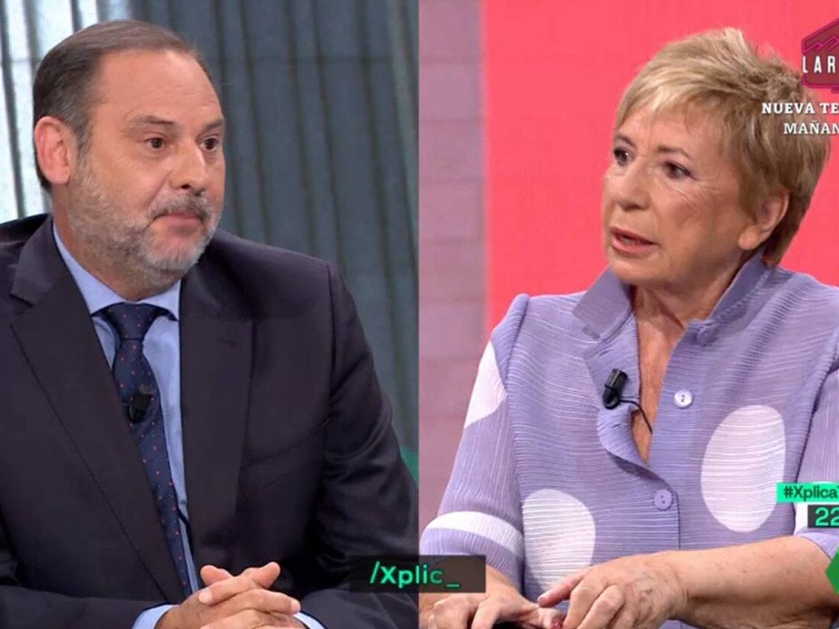 Foto: José Luis Ábalos y Celia Villalobos en 'La Sexta Xplica'. (Atresmedia)