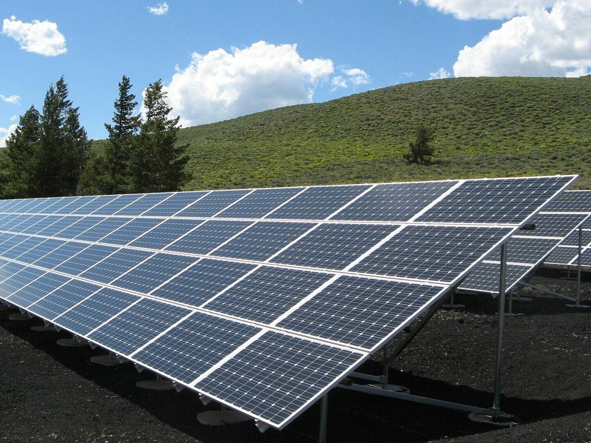 Foto: Paneles de energía solar. 
