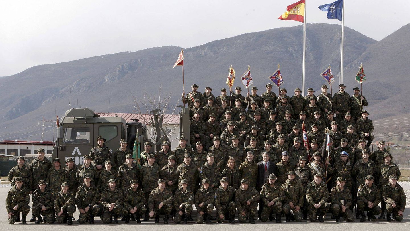 Destacamento español en Kosovo. (EFE)