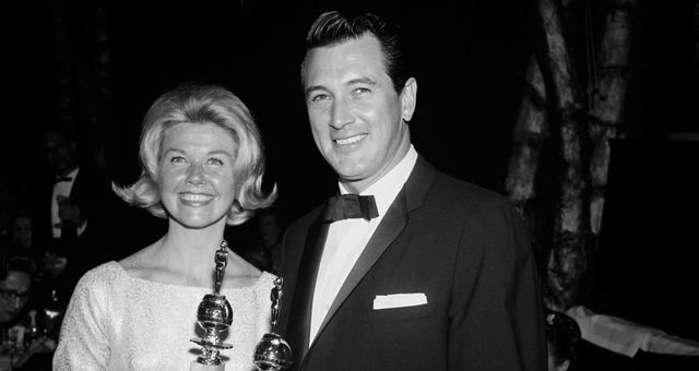 Junto a Rock Hudson, su mejor pareja profesional, en 1961.(Cordon)