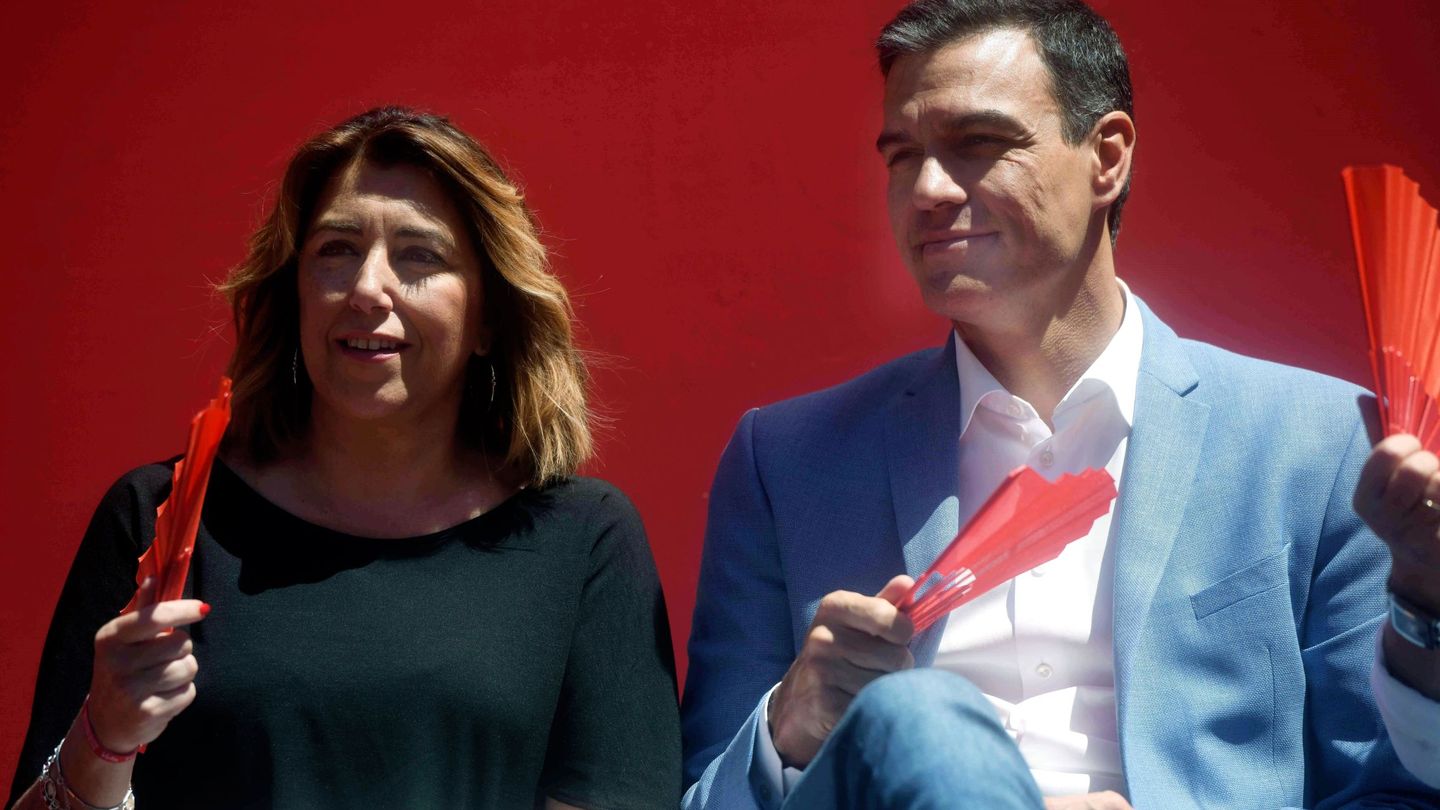 Susana Díaz y Pedro Sánchez, el pasado 22 de mayo en Córdoba. (EFE)