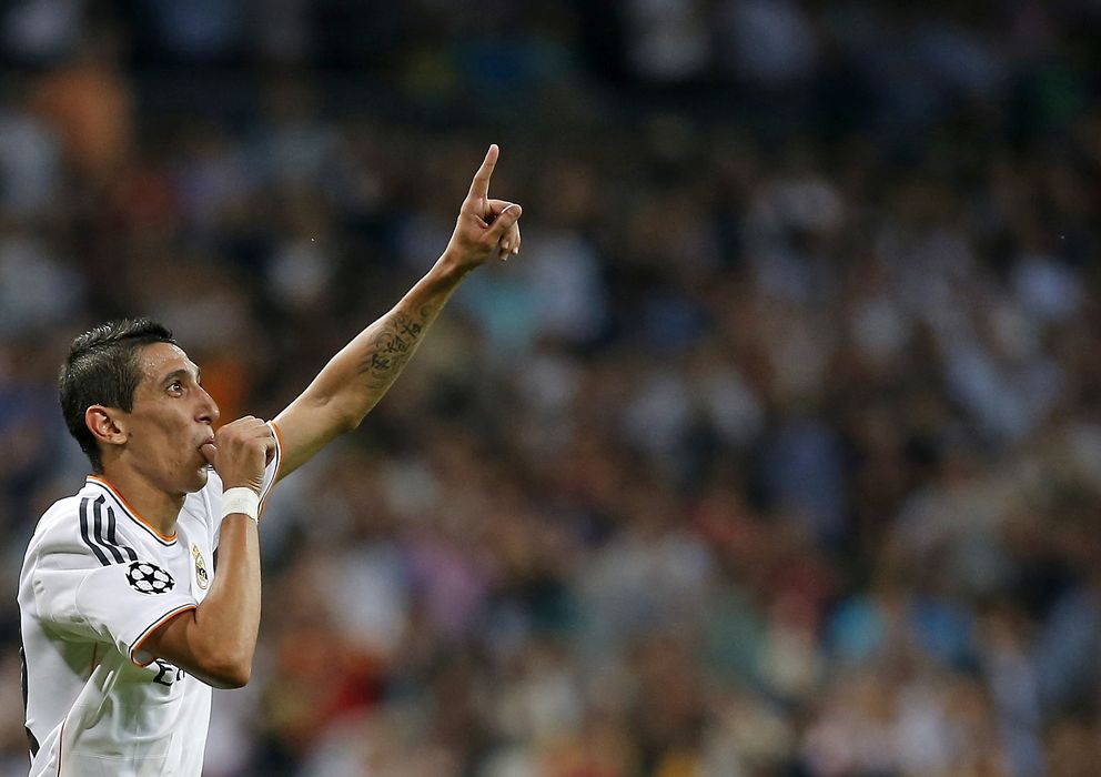 Foto: Di María celebra un gol (Reuters)