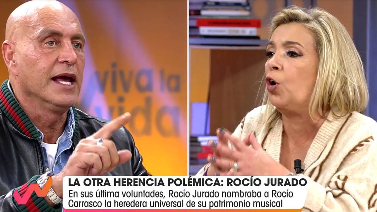 "No me faltes al respeto": Kiko Matamoros y Carmen Borrego, a la gresca por Rocío Carrasco en 'Viva la vida'