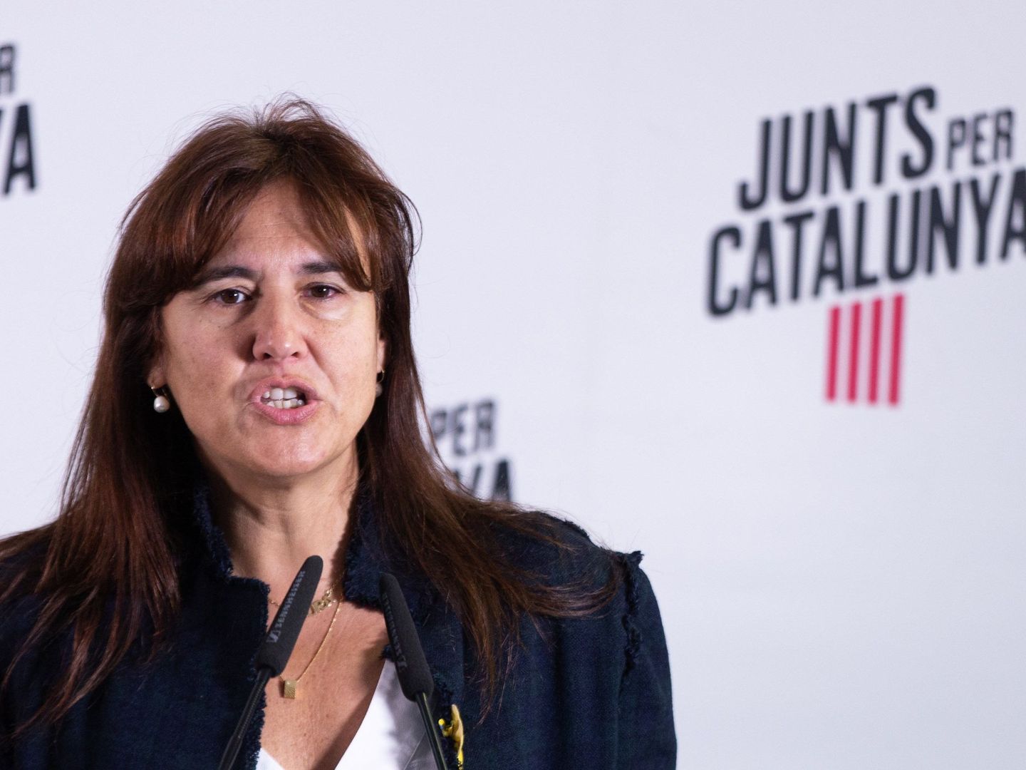 Laura Borràs, portavoz de JxCAT en Madrid, el pasado 11 de noviembre. (EFE)