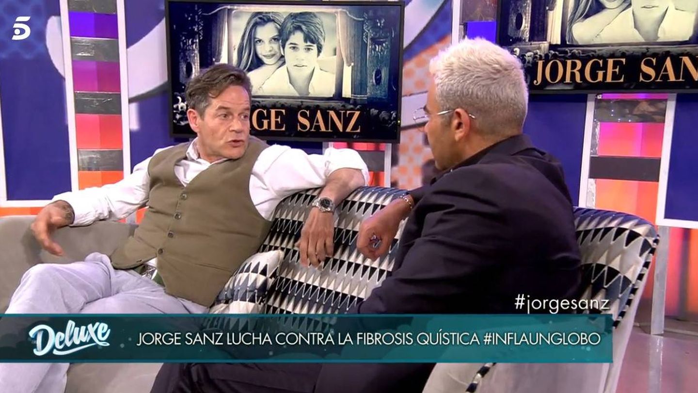Jorge Sanz y Jorge Javier Vázquez, en 'Sábado Deluxe'. (Telecinco)