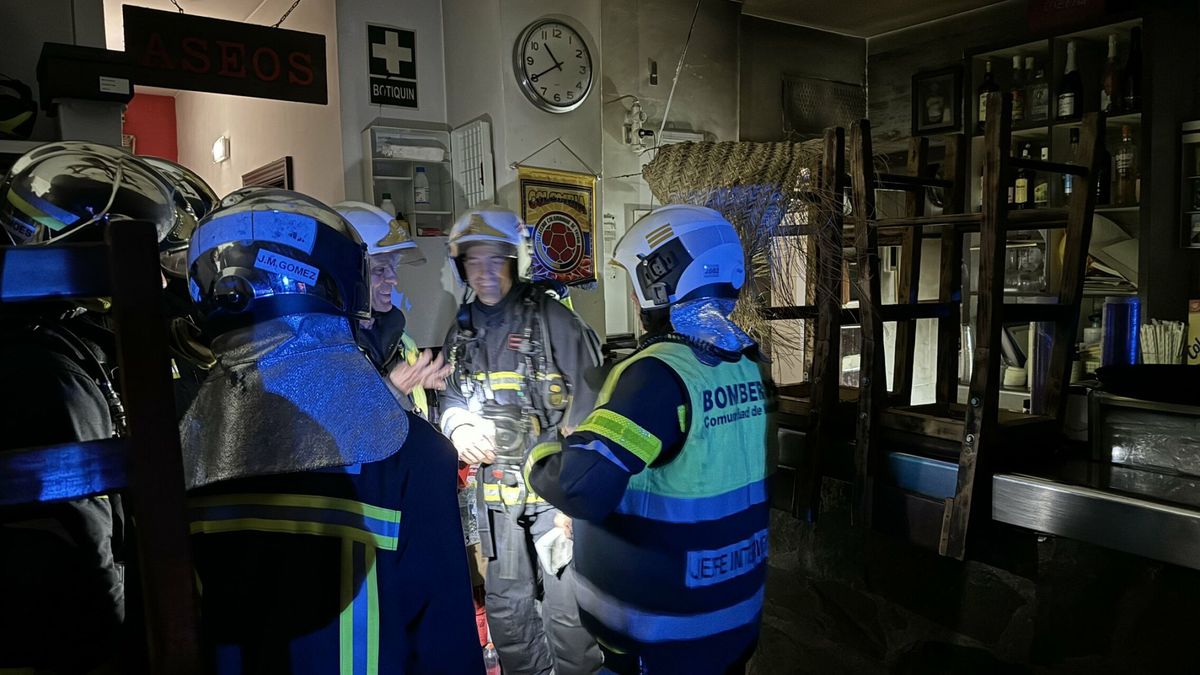 Dos heridos en el incendio de la cocina de un bar en Getafe (Madrid)