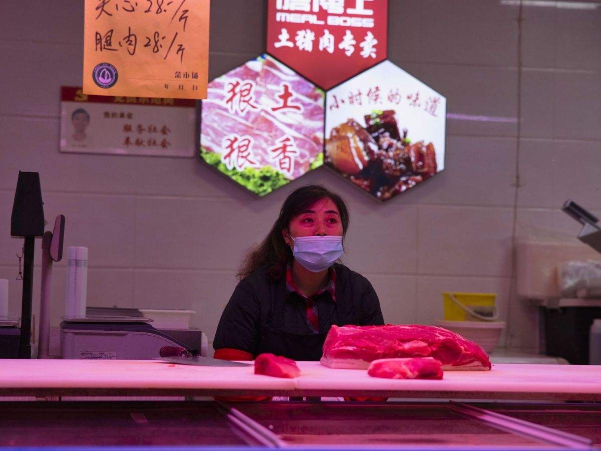 Foto: Puesto de mercado en Shanghái, China. (EFE)