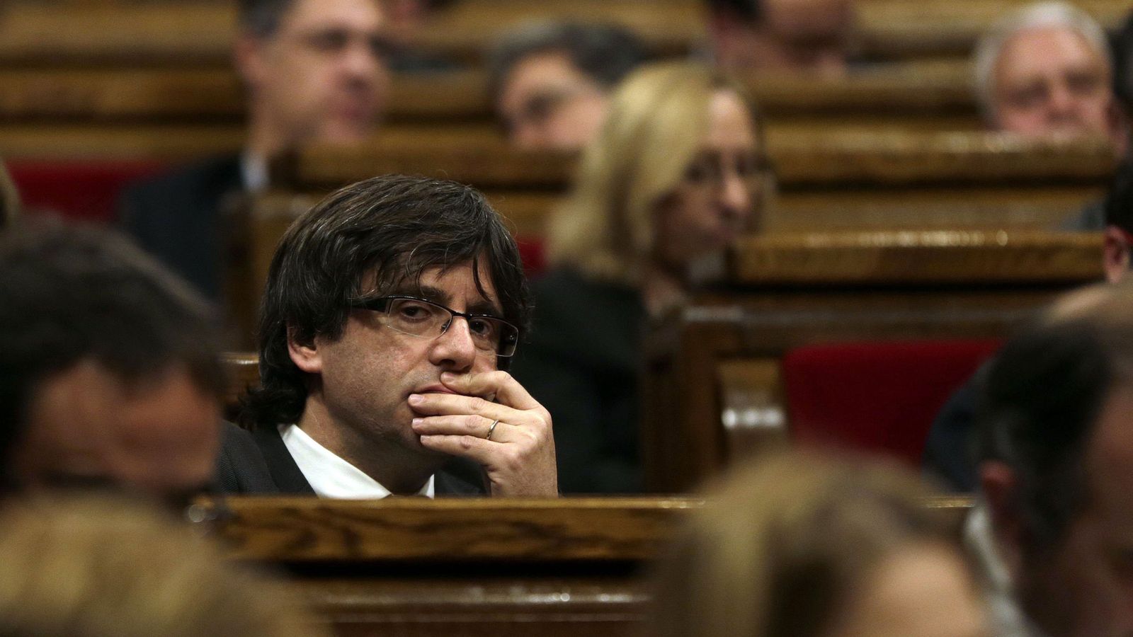 Foto: Debate de investidura de Carles Puigdemont. (EFE)