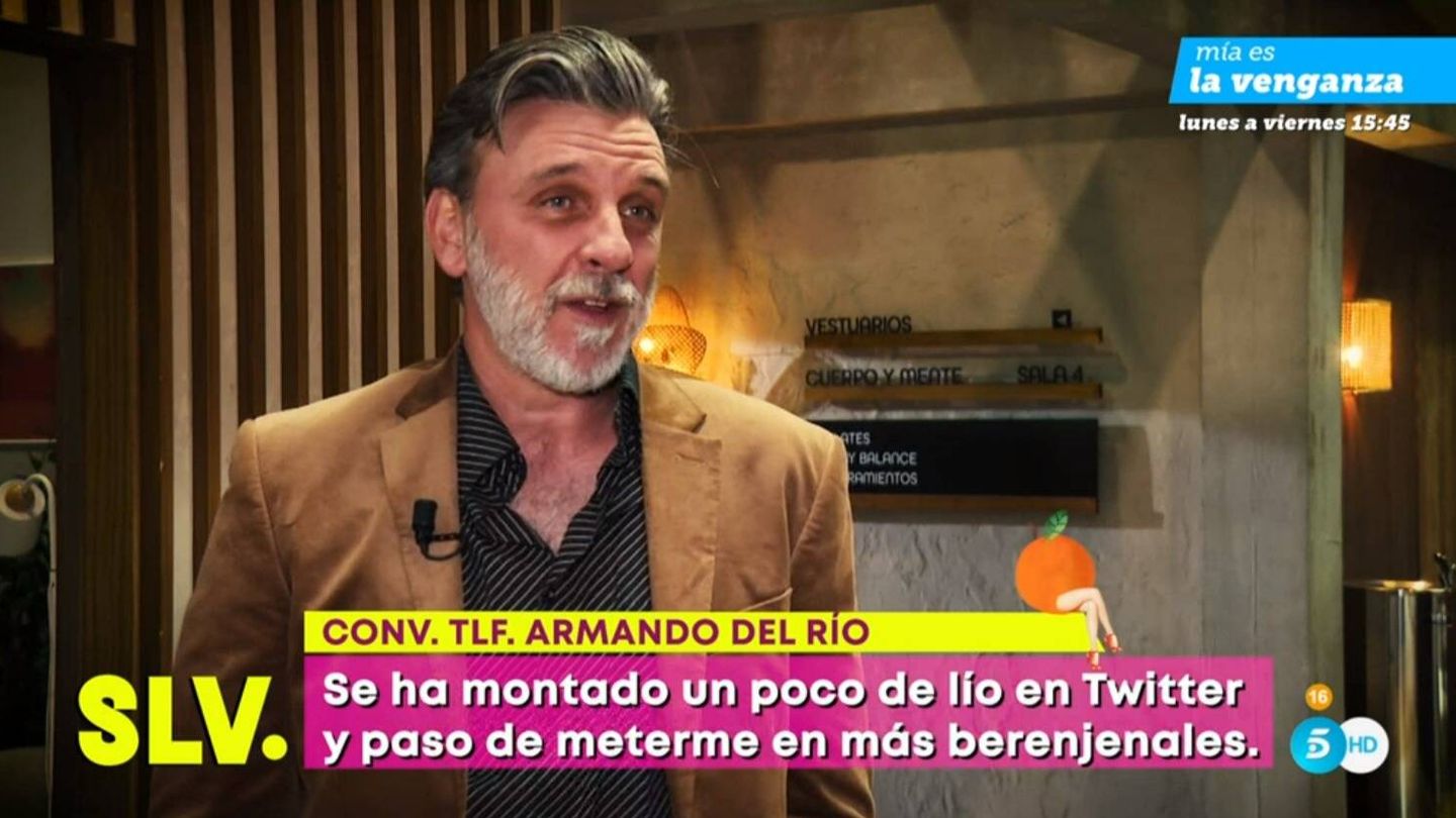 El vídeo de 'Sálvame' sobre el actor Armando del Río. (Mediaset España)