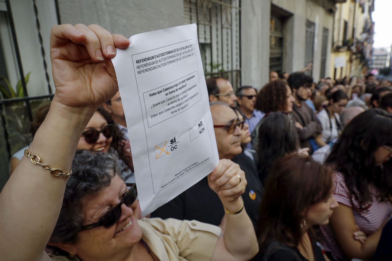 Acto organizado por la asociación Madrileños a favor del referéndum catalán. (EFE)