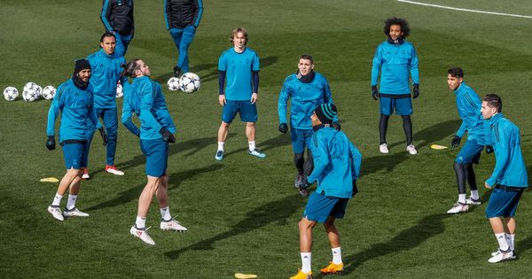 Foto: Entrenamiento del Real Madrid antes del partido de octavos contra el PSG | EFE