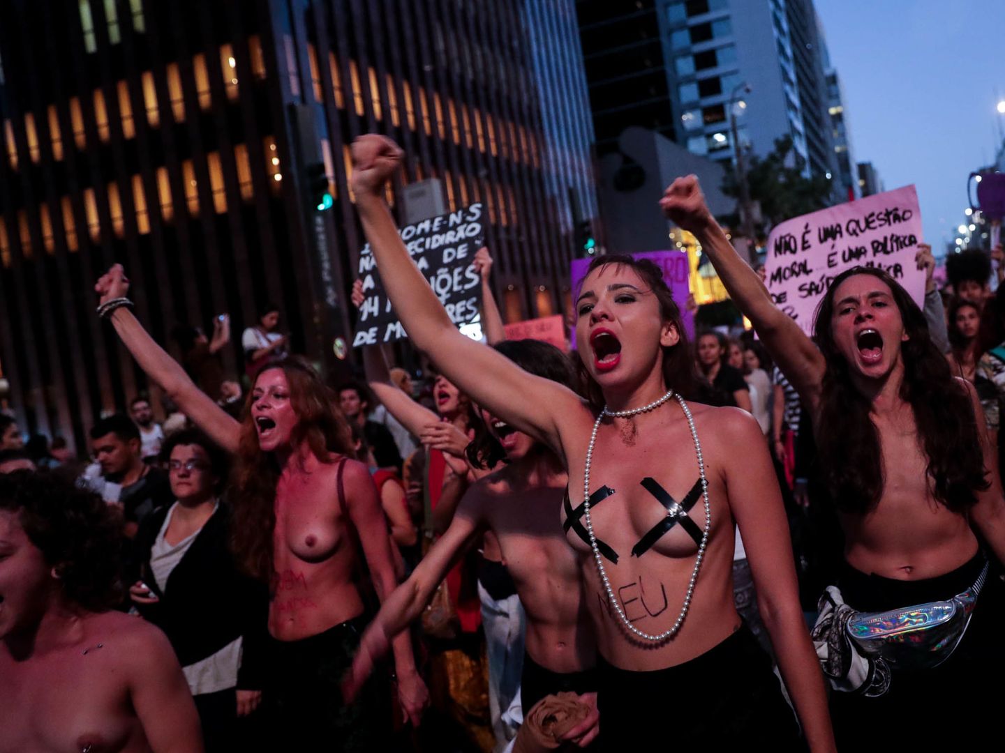 Manifestación a favor del aborto en Brasil. (Reuters)
