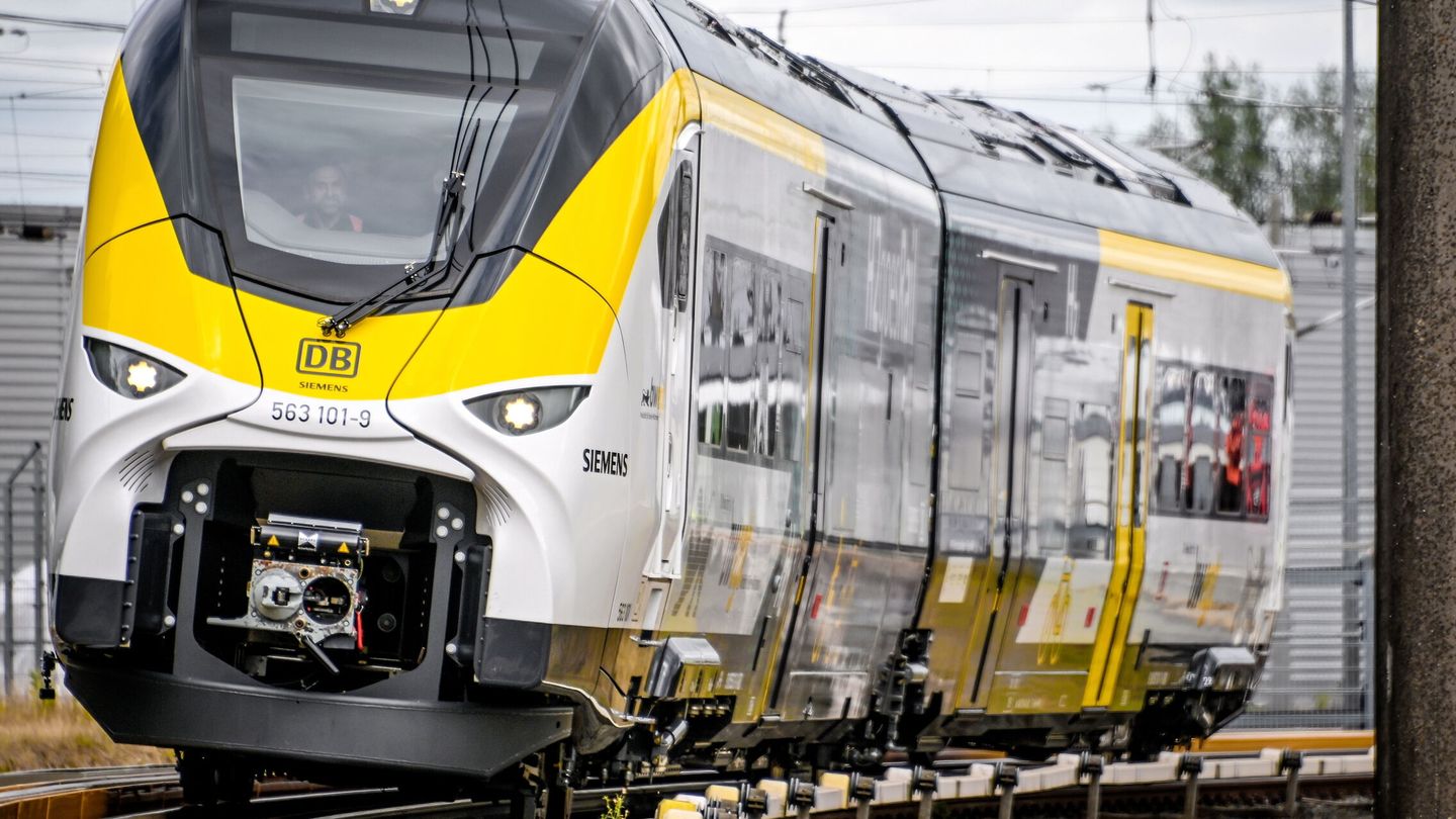 Proyecto de tren de hidrógeno de Siemens. (EFE/Sascha Steinbach)