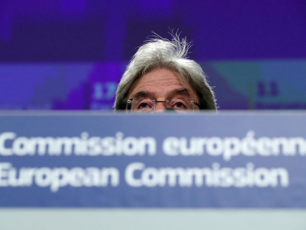 Foto: El comisario europeo de Economía, Paolo Gentiloni. (Reuters/Yves Herman)