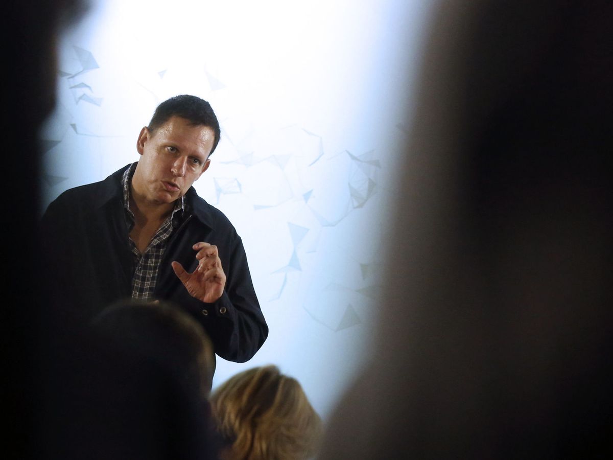 Foto: El cofundador de Palantir, Peter Thiel, en un acto. (Reuters)
