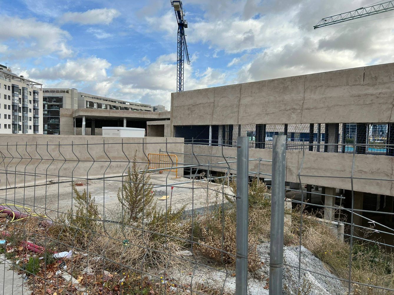 El centro de salud de Las Tablas, en construcción, que espera ver la luz en enero de 2023. (AA.VV.)