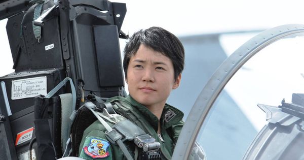 Foto: Misa Matsushima, primera mujer piloto de combate en Japón (JASDF)