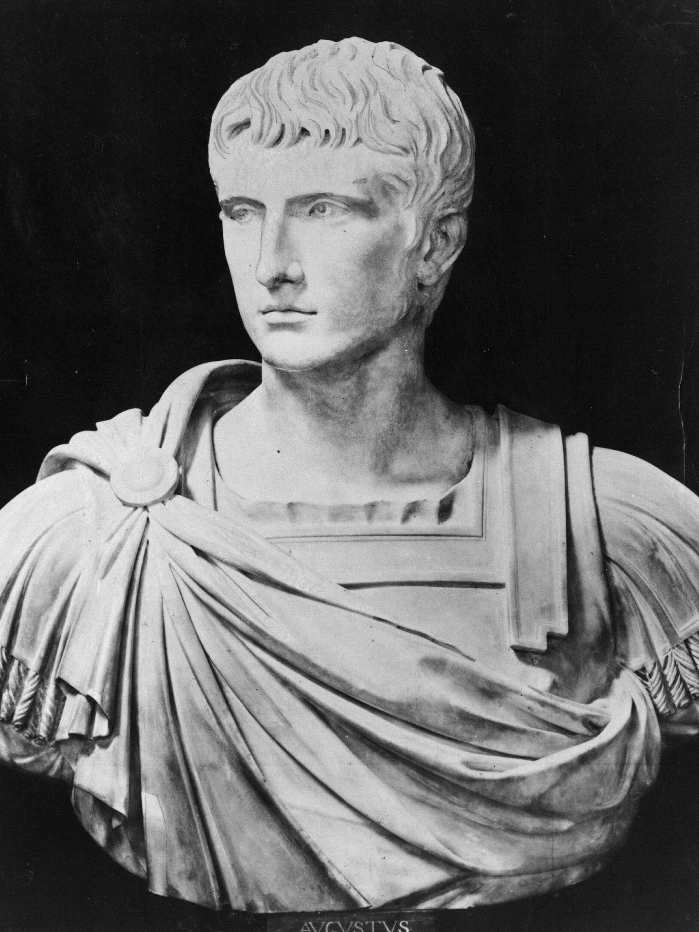 Busto del emperador Augusto en la Galería de los Uffizi en Florencia. (Getty Images)