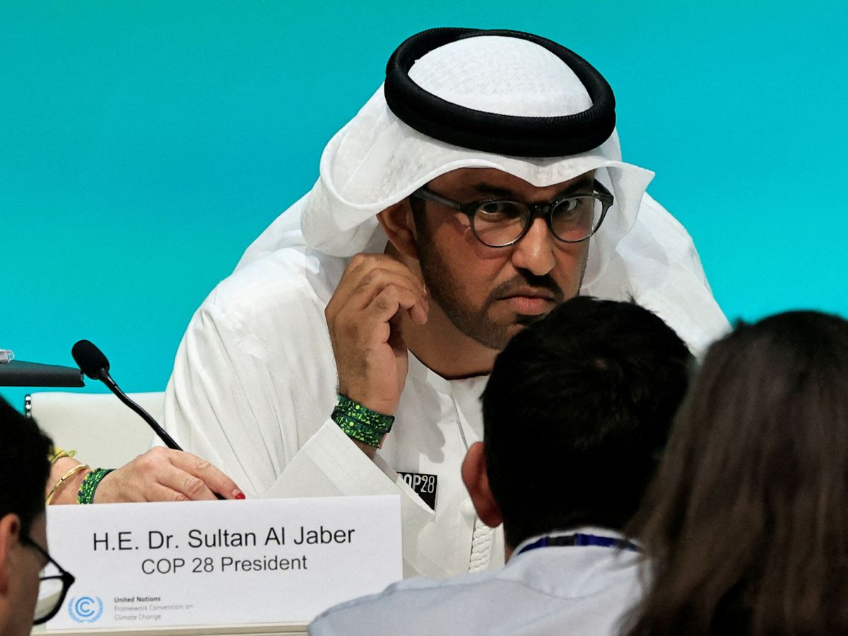 Foto: El presidente de la COP28, el sultán Ahmed Al Jaber. (Reuters/Thaier Al-Sudani)