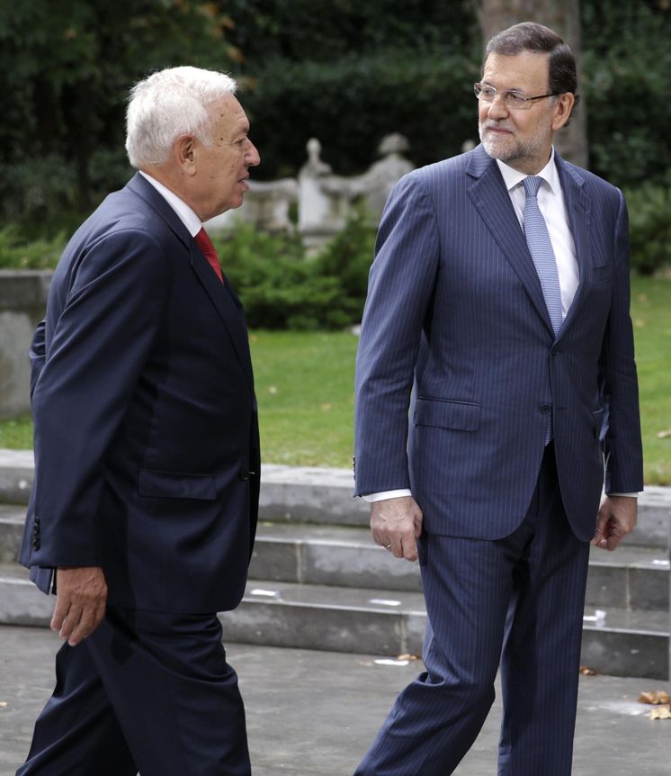 Foto: El ministro de Exteriores, José Manuel García-Margallo, y el presidente del Gobierno, Mariano Rajoy. (Reuters)