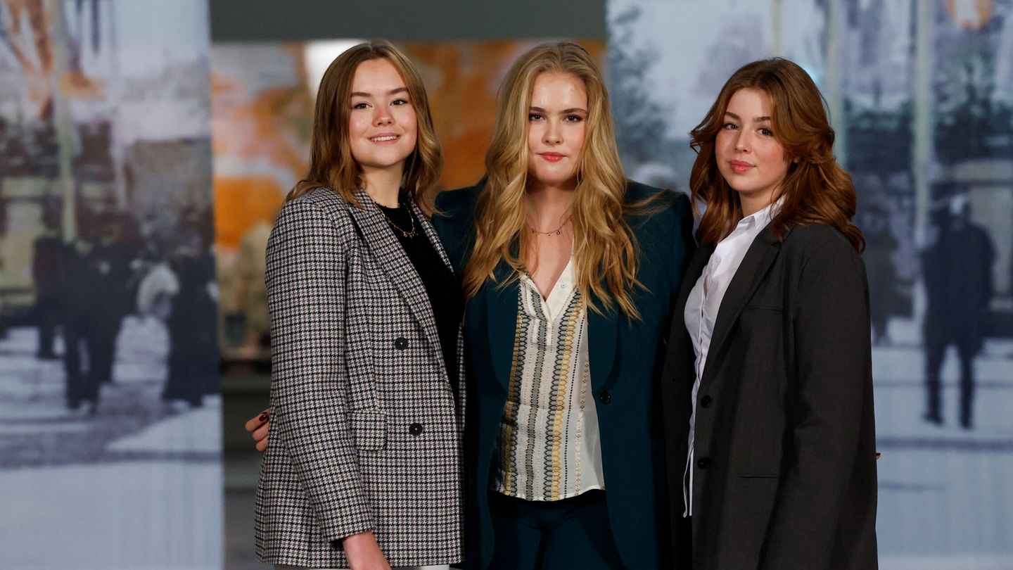 Amalia, Alexia y Ariane, las tres princesas de Holanda. (Reuters)