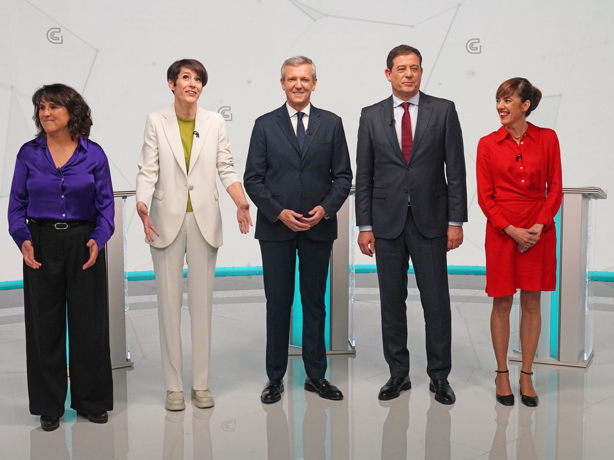 Foto: Los candidatos a presidir la Xunta de Galicia. (Europa Press/Álvaro Ballesteros)