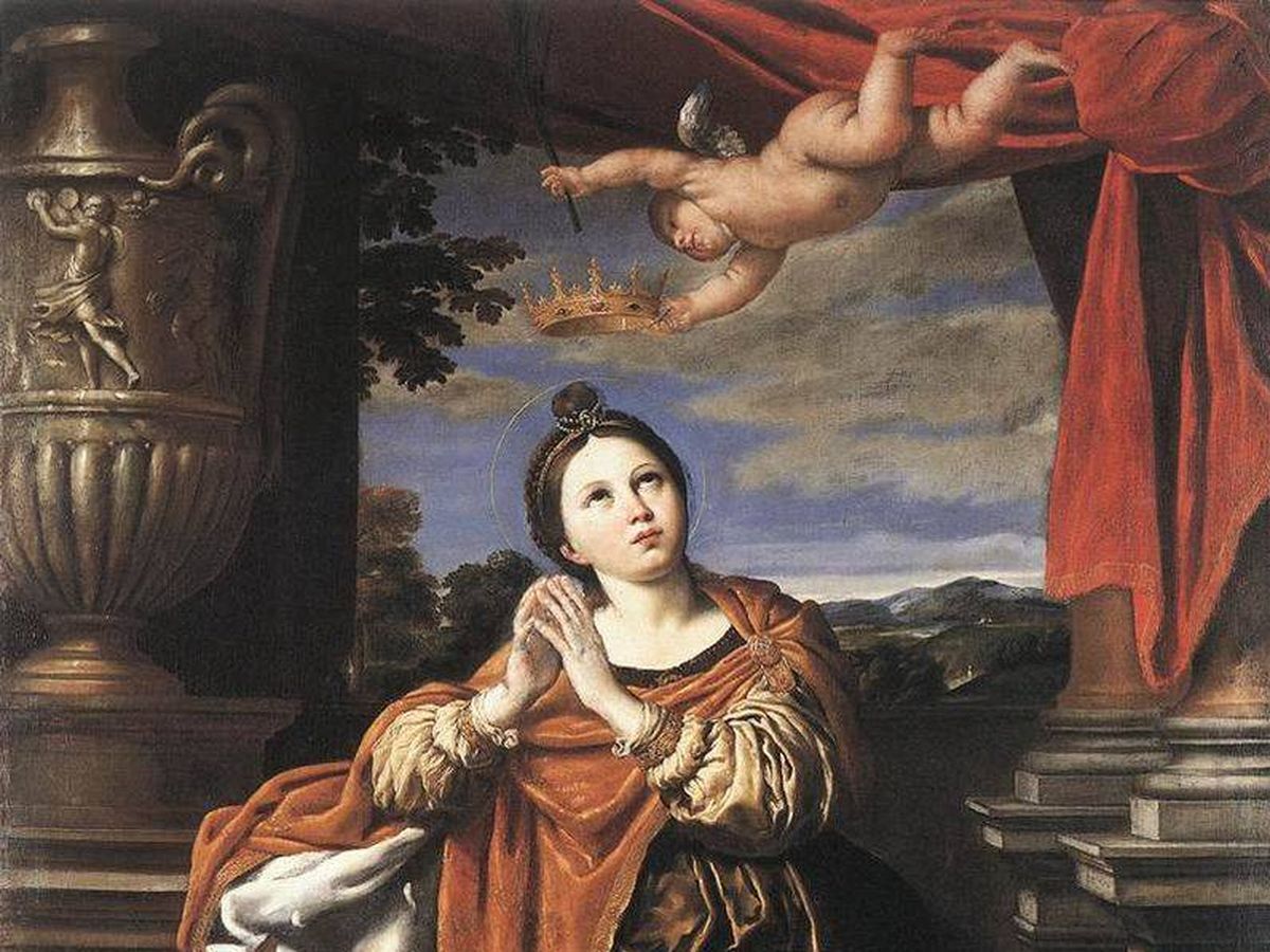 Foto: Representación de Santa Inés, de Domenico Zampieri (C.C)