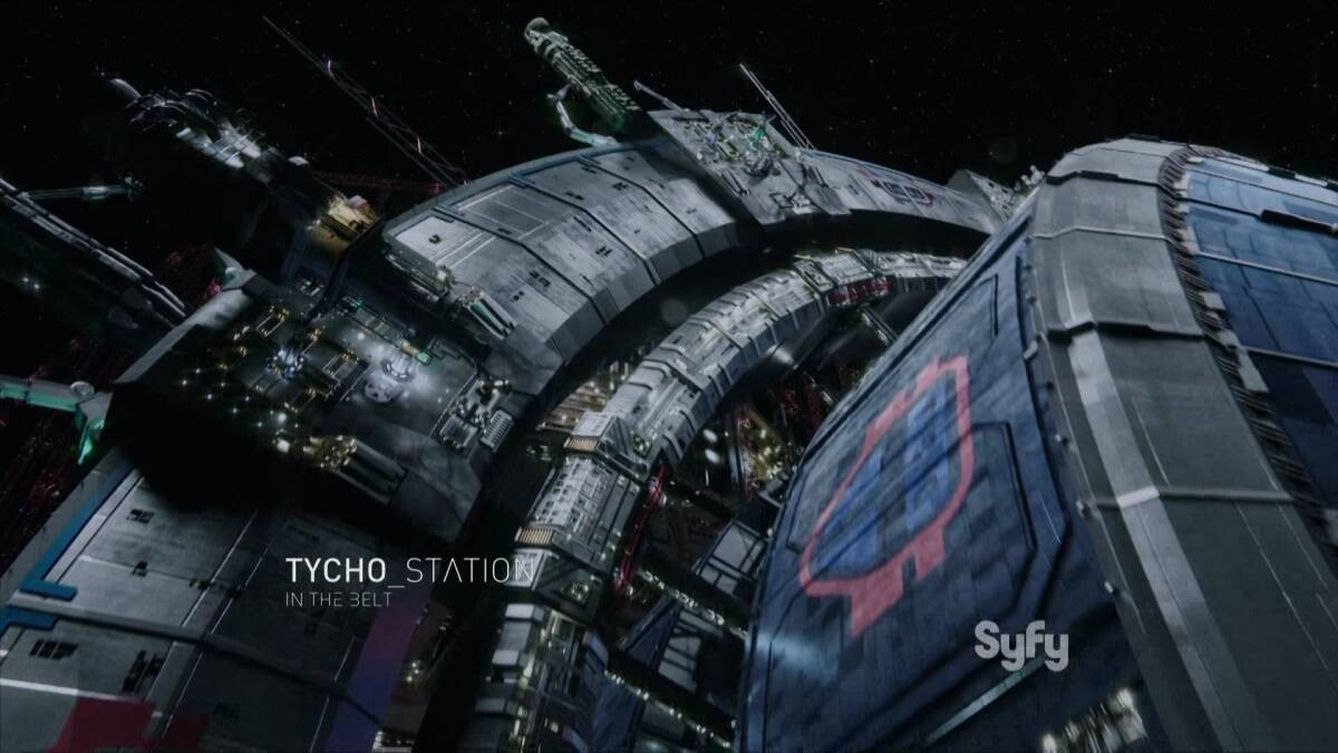 Tycho Station, una de las estaciones espaciales que inspiró a McClelland a investigar la inteligencia artificial generativa. (SyFy)