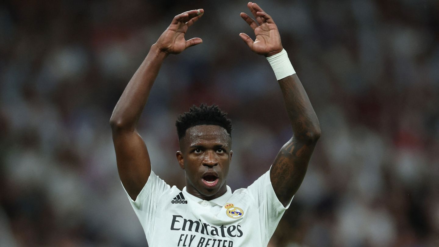 Vinícius abrió el marcador para el Madrid. (Reuters/Vincent West)