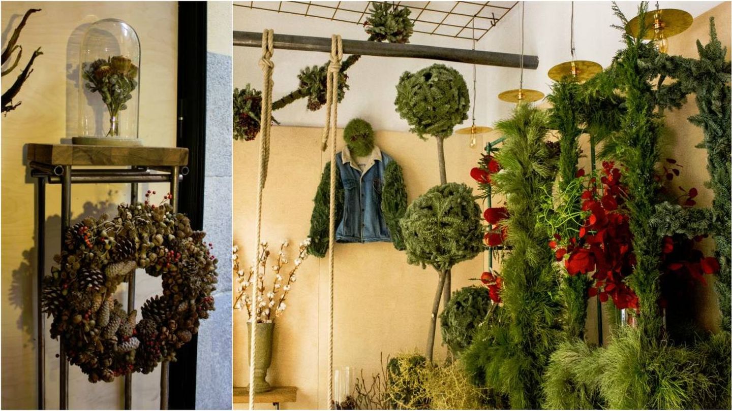 Imágenes del interior de la tienda Flores Carlos de Troya, ya lista para la Navidad. (Fotos: Cortesía)