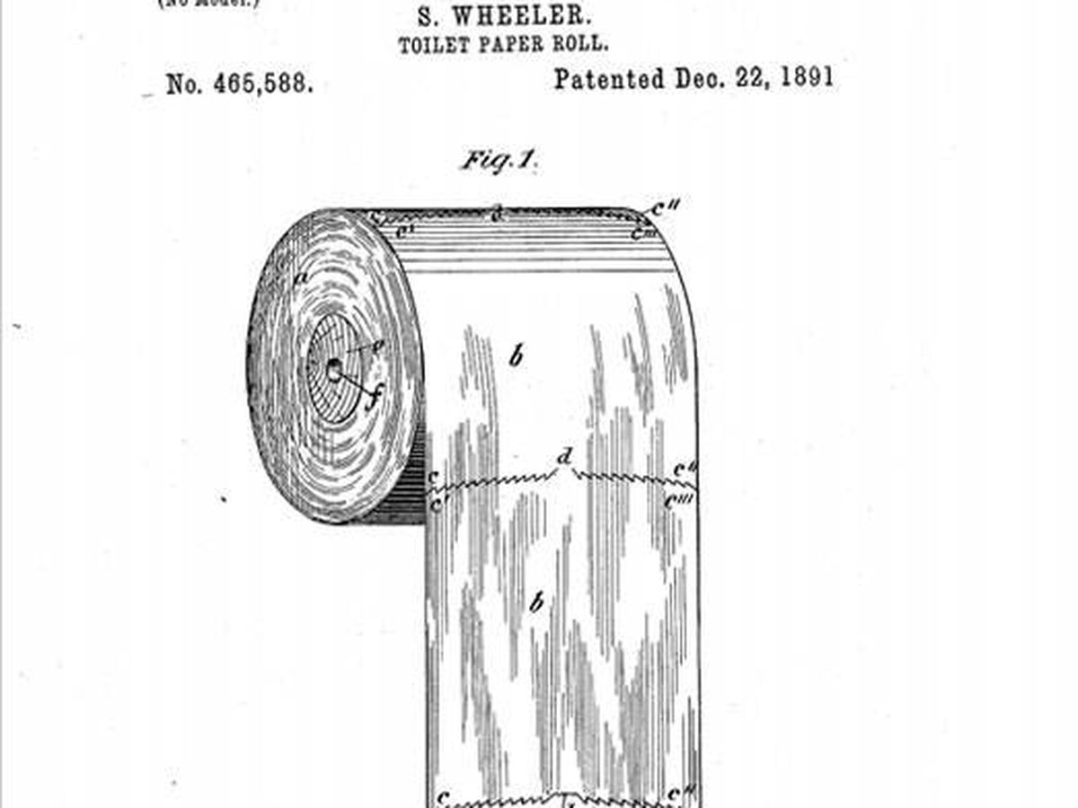Foto: Patente del papel higiénico en 1891