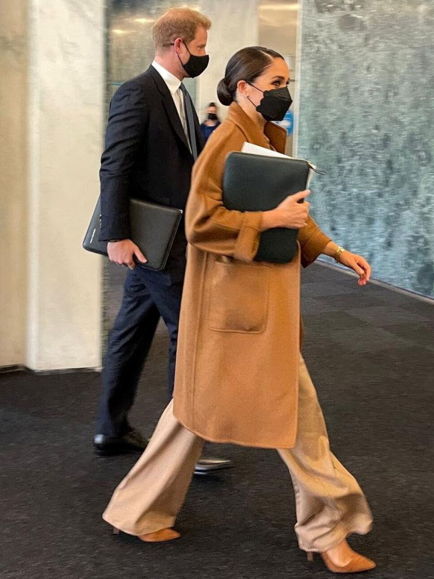 Harry y Meghan, durante su visita a Naciones Unidas. (Reuters)