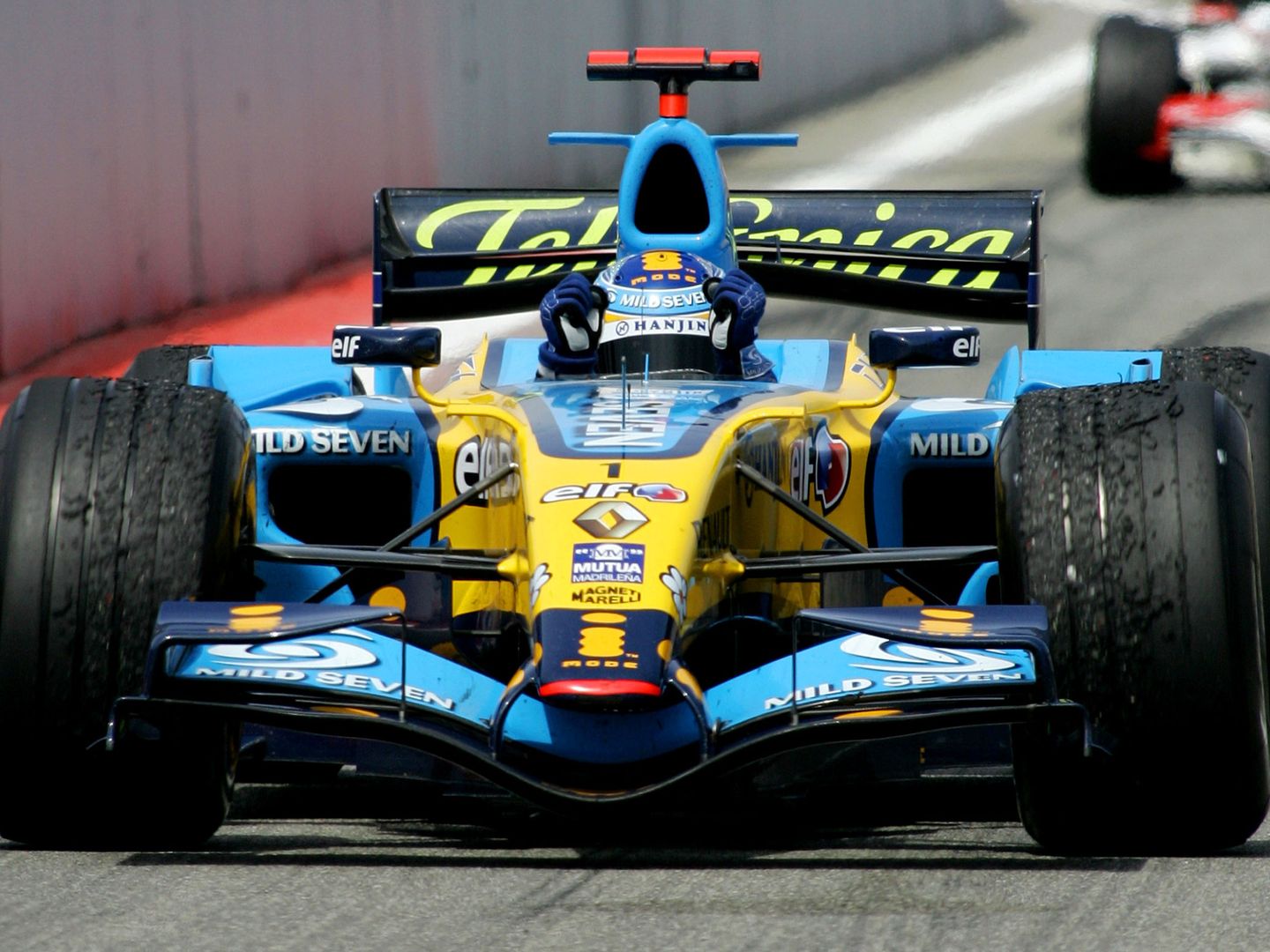 Fernando Alonso durante su exitosa primera etapa en Renault.