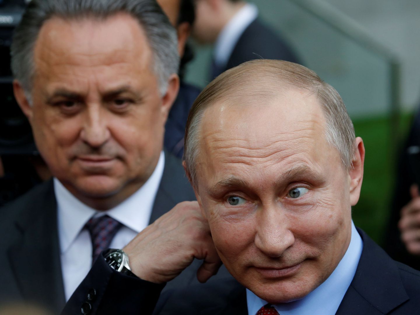 Vitaly Mutko y Vladimir Putin. (EFE) 