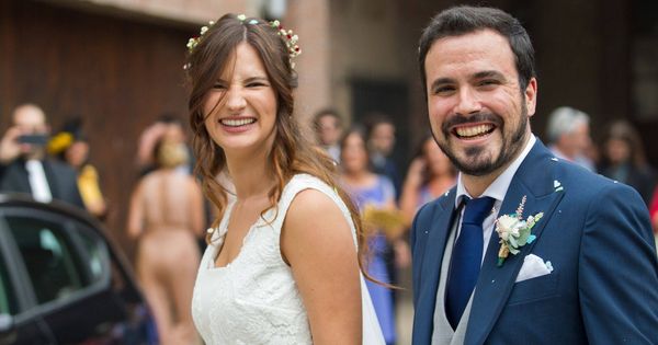 Foto: Alberto Garzón y Anna Ruiz, el día de su boda. (Gtres)