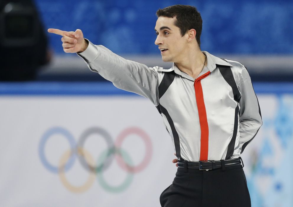 Foto: Javier Fernández, en los Juegos Olímpicos de Sochi (Reuters). 
