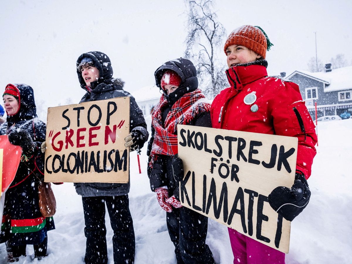 Foto: Greta Thunberg en una protesta climática en Suecia. (TT News Agency Carl-Johan Utsi via REUTERS)