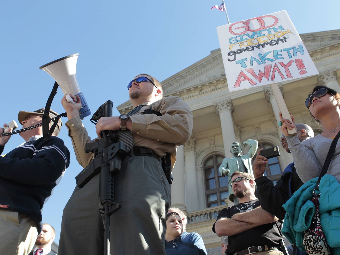 Manifestación a favor del derecho a portar armas en Atlanta, Georgia, en enero de 2013. (Reuters)