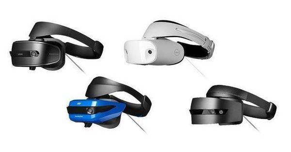 Foto: Vista de los cascos de Acer, Lenovo, HP y Dell. (Microsoft)