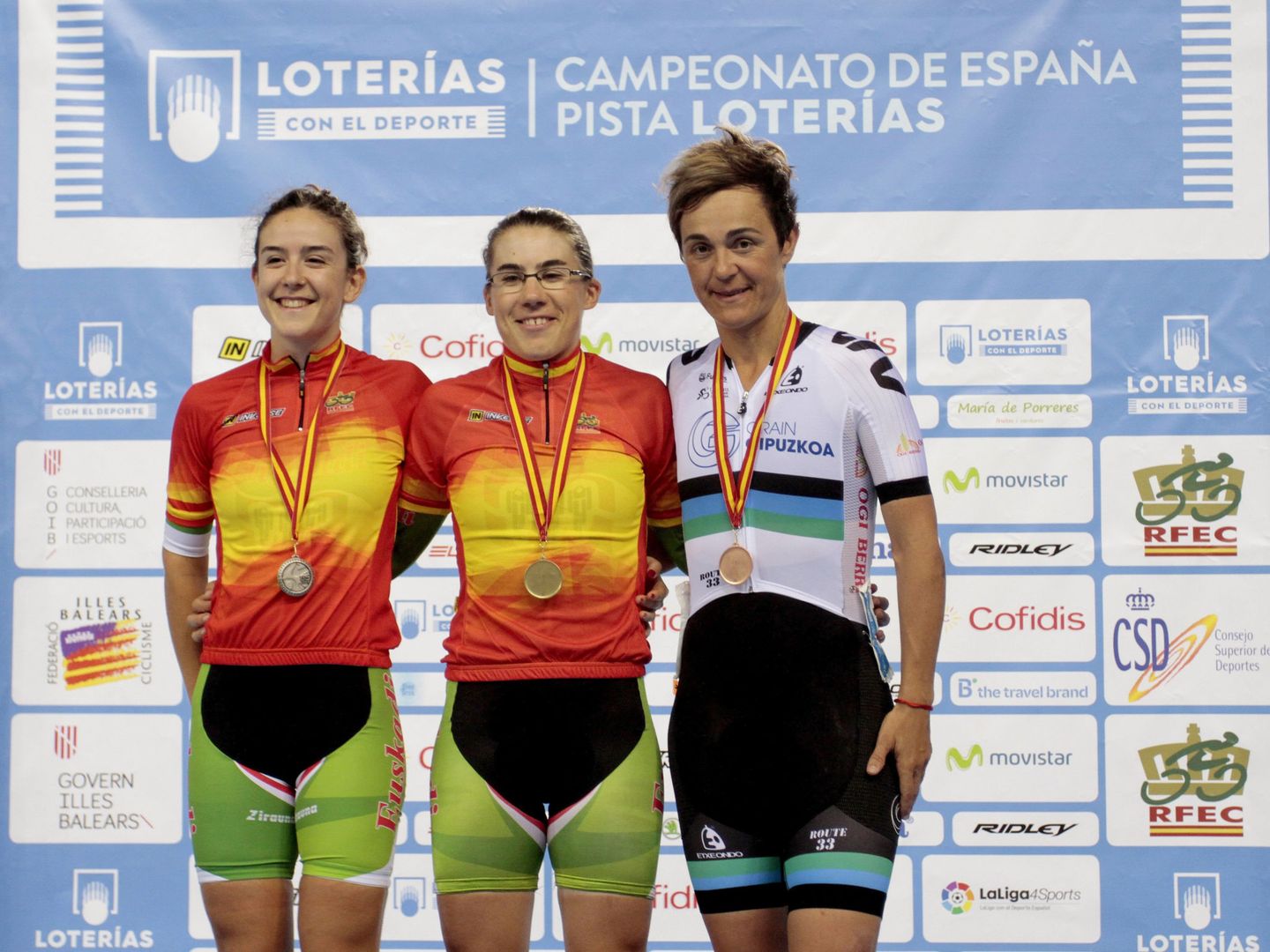 Leire Olaberria también ganó el bronce en la prueba de Scratch en el Campeonato de España de octubre de 2017. (EFE)