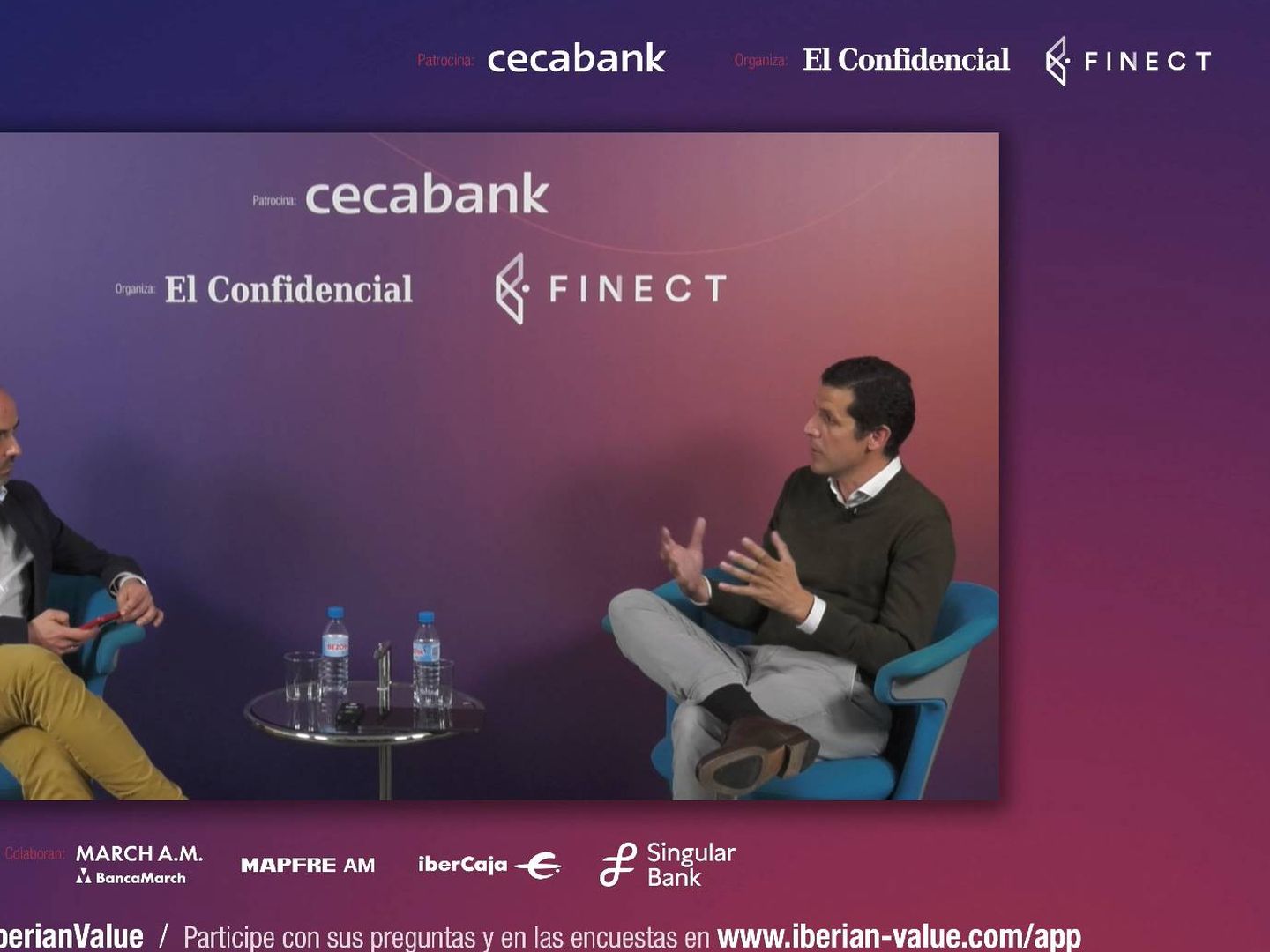 Vicente Varó, CCO de Finect, y Manuel Rodríguez de Coca, director de Inversiones de renta variable de Mapfre AM.