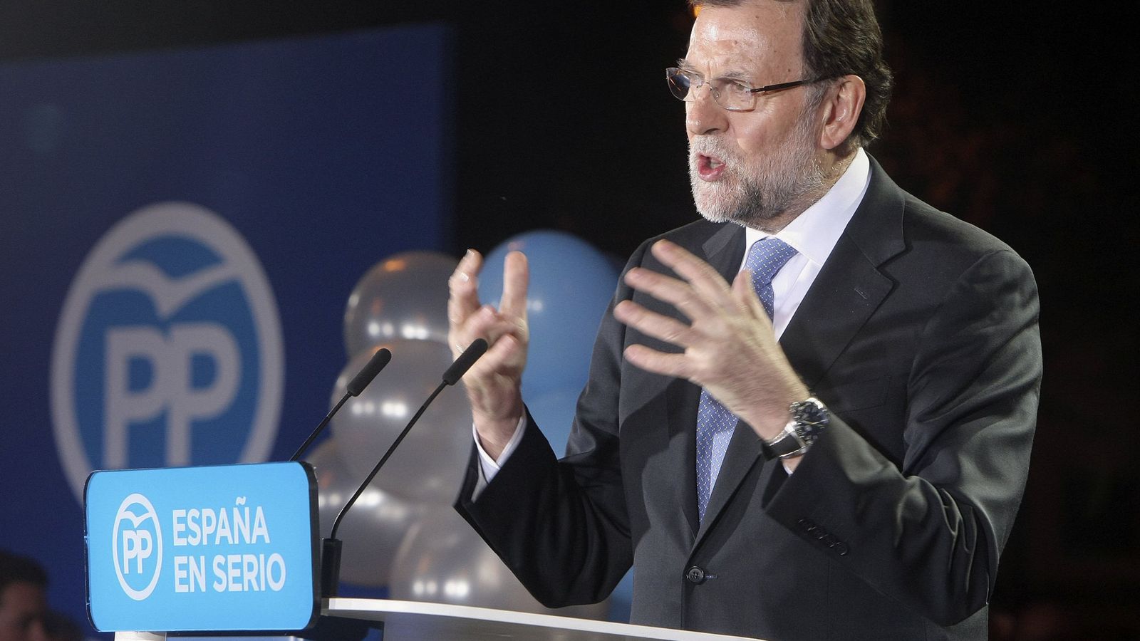 Foto: Rajoy en un acto de campaña