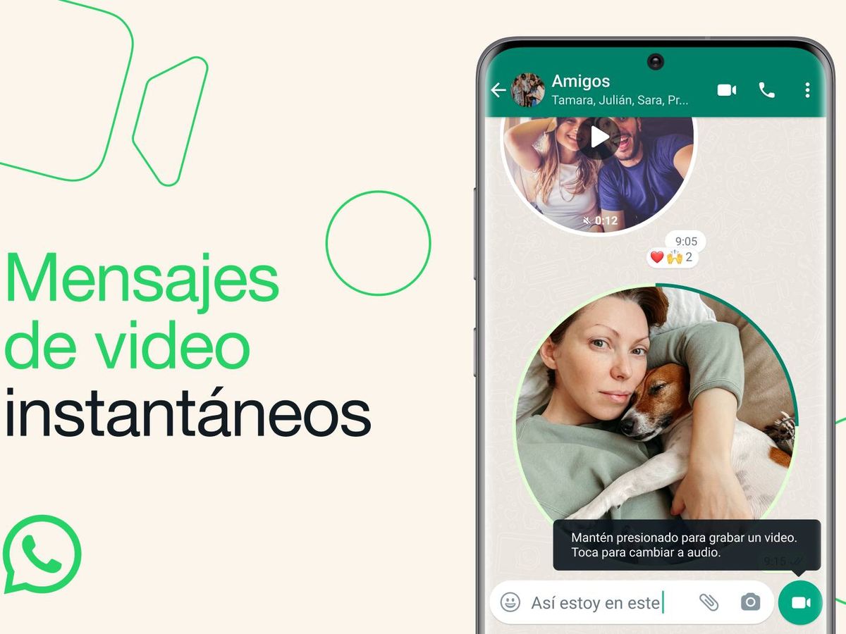 Foto: WhatsApp lanza los vídeos instantáneos: cómo utilizar los nuevos mensajes y cuánto pueden durar (whatsapp.com)