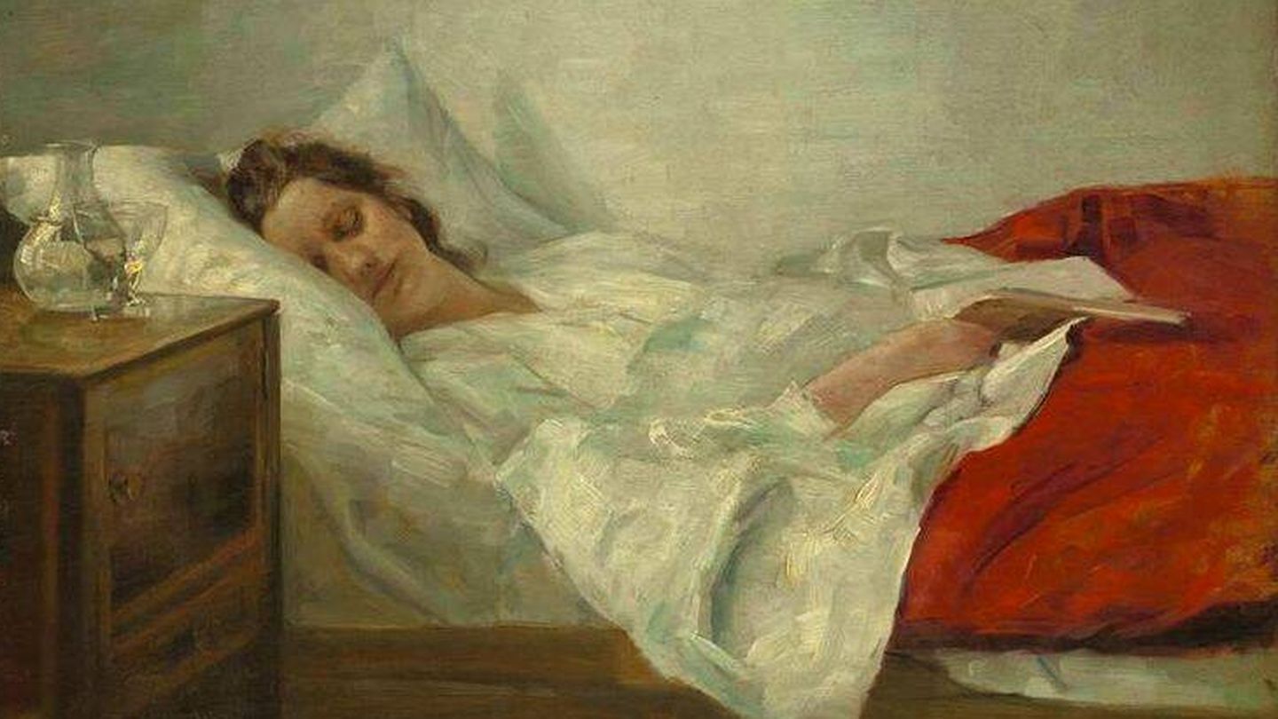 'Mujer dormida' de Carl Vilhelm Holsøe.
