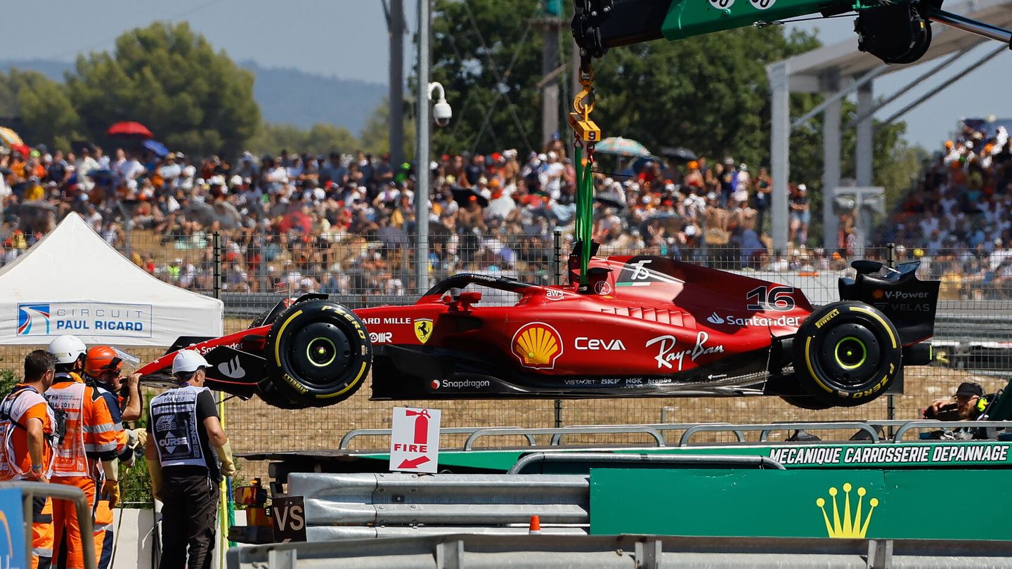 En Francia se vio cómo le afectó la presión a Leclerc. (EFE/EPA/Eric Gaillard)