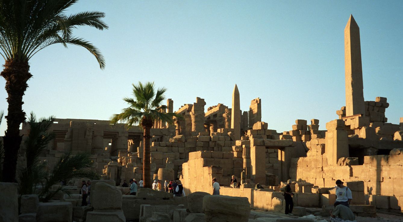 Restos del complejo religioso de Amón, en Karnak.